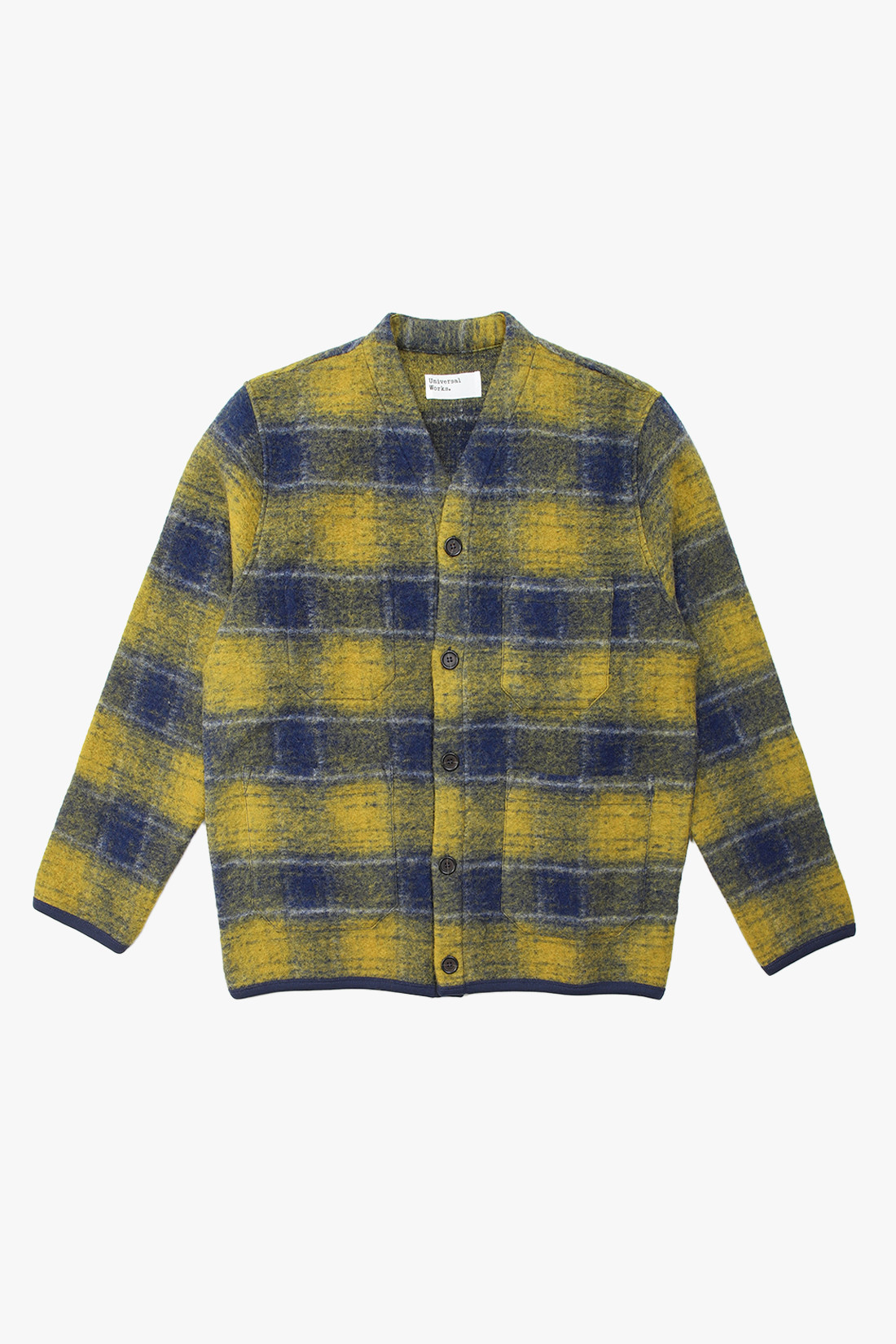Cardigan wool fleece Yellow