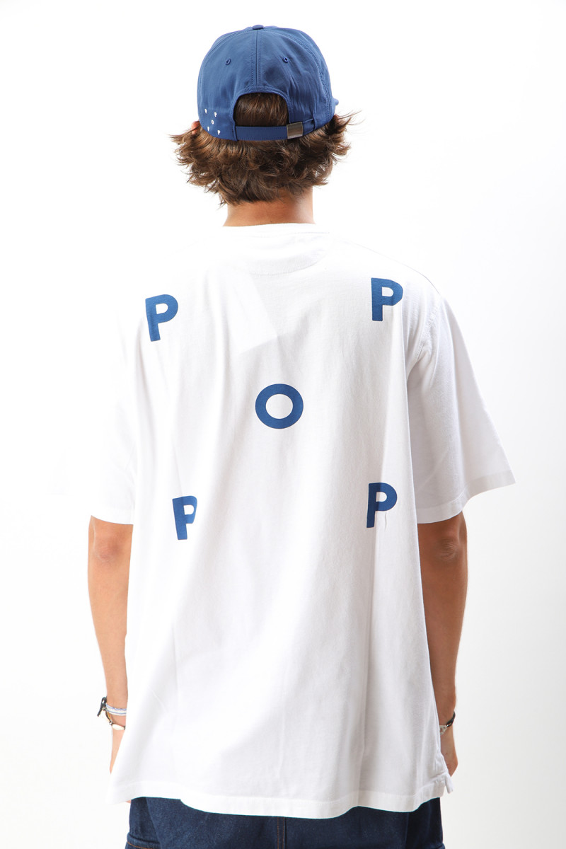 Pop trading company Logo t-shirt White limoges - GRADUATE STORE