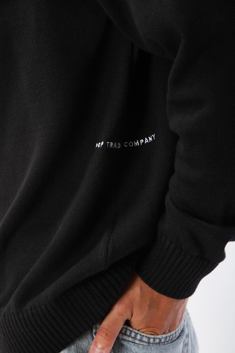 Arch knitted crewneck Black
