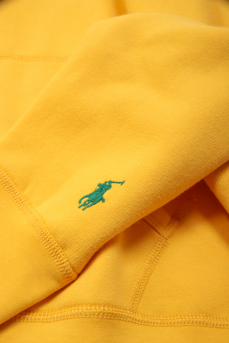 Polo college fleece hoodie Gold