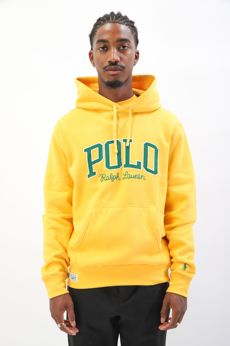 Polo ralph lauren Polo college fleece hoodie Gold - GRADUATE STORE