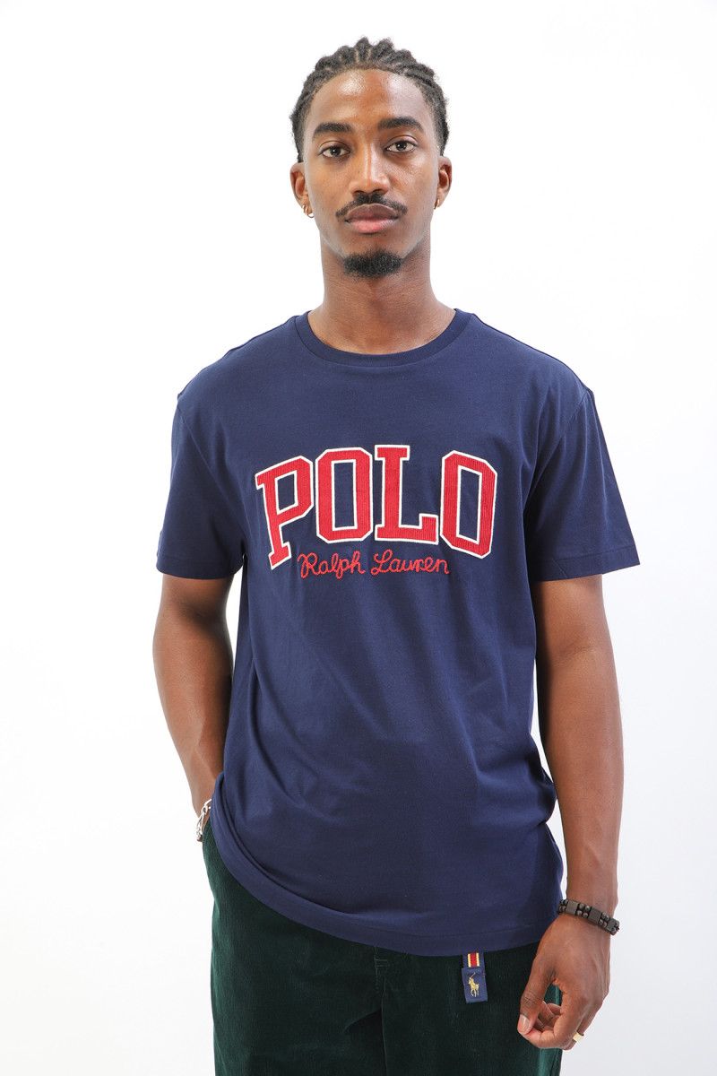 Polo ralph lauren Classic fit polo college tee Navy - GRADUATE ...