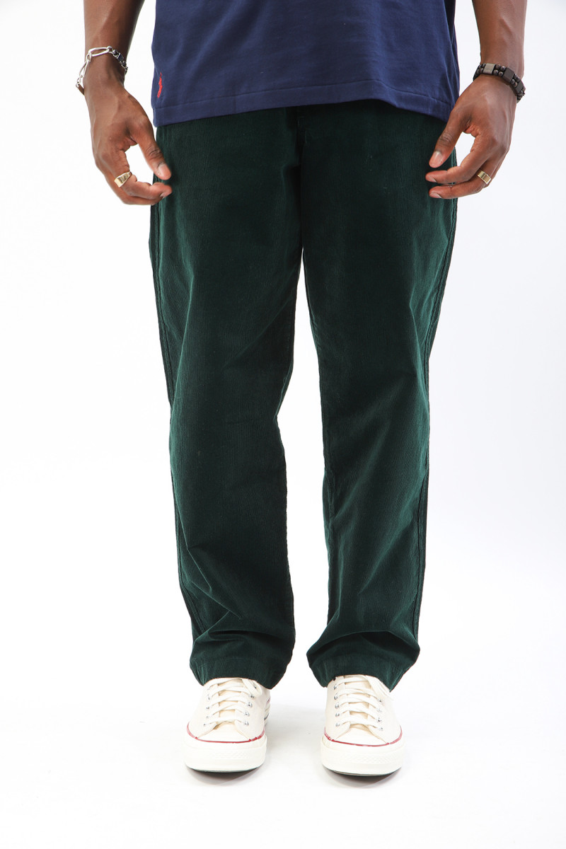 Relaxed fit climb pant cord Green