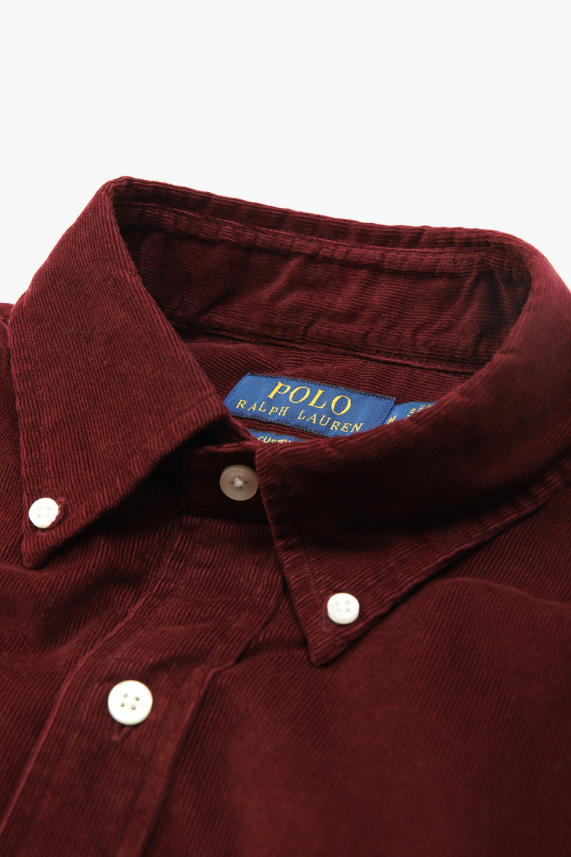 Polo ralph lauren Custom fit shirt cord shirt Rich ruby - GRADUATE ...