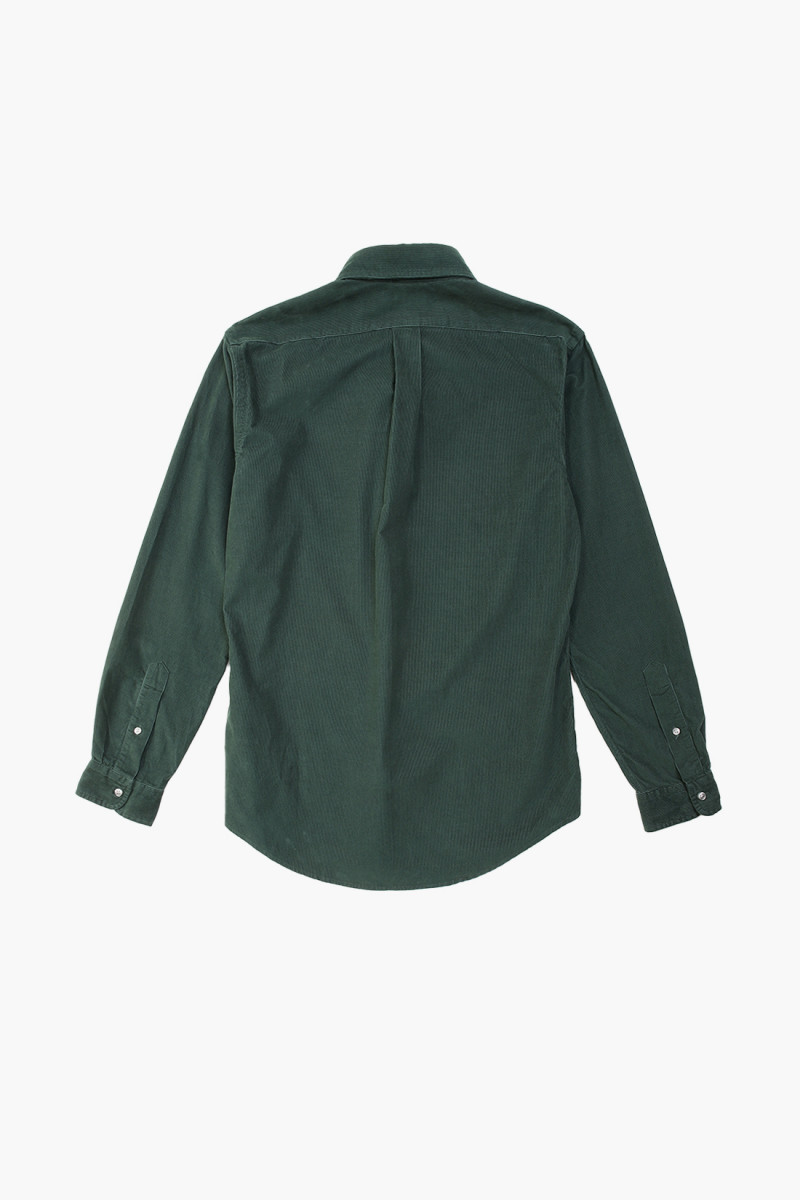 Custom fit cord shirt College green