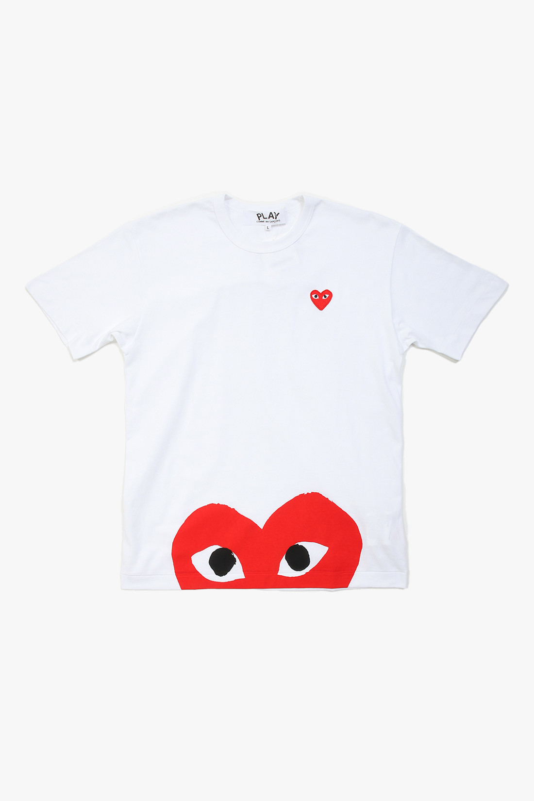 Play t-shirt red heart low White