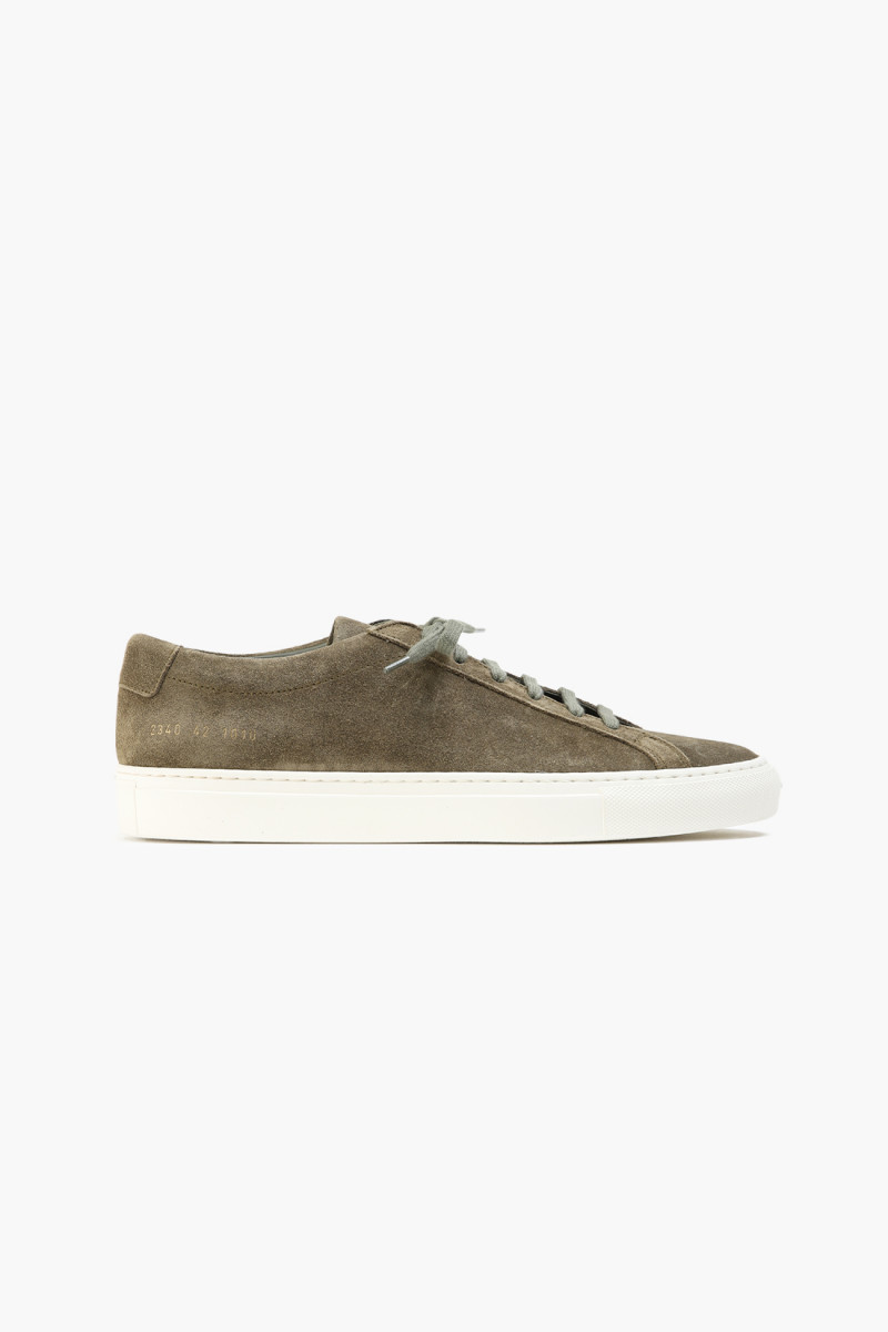 Achilles low in suede Olive...
