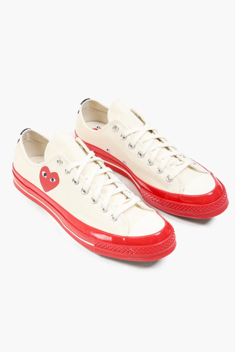 Converse red sole low top White