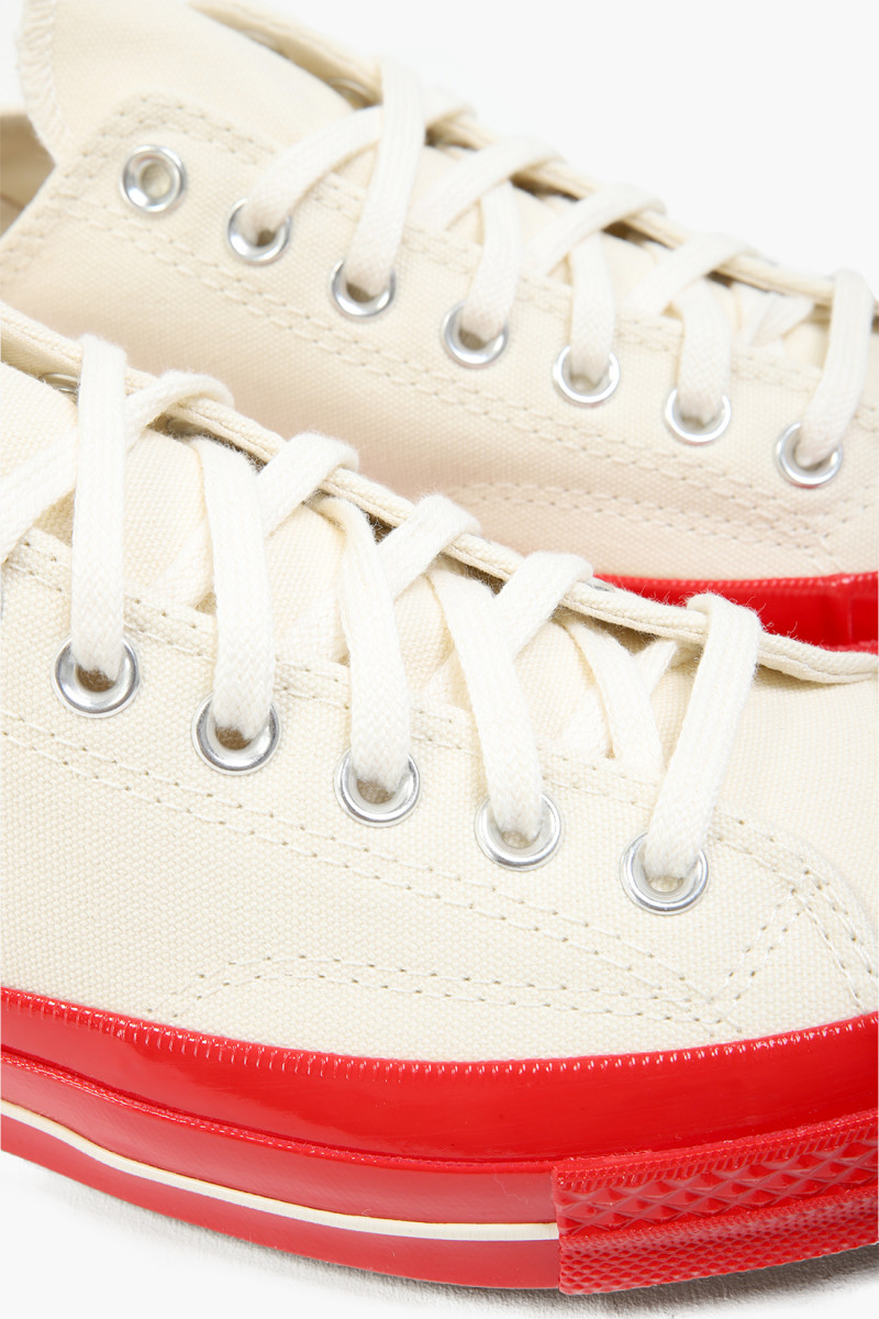Converse red sole low top White