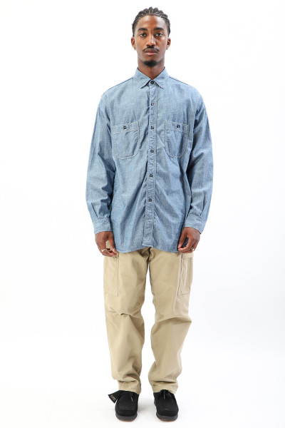 Orslow Vintage Fit Work Shirt - Chambray 1