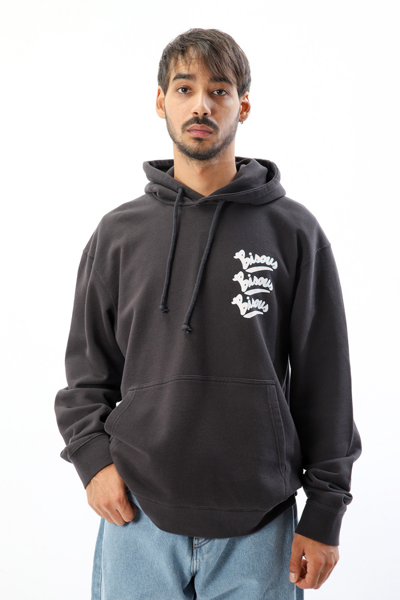 Bisous skateboards Hoodie gianni bisous Black - GRADUATE STORE