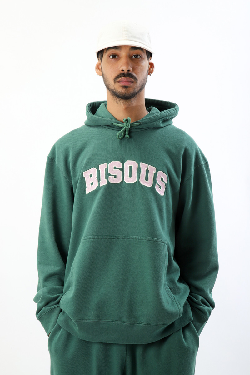 Bisous skateboards Hoodie college bisous Forest - GRADUATE STORE
