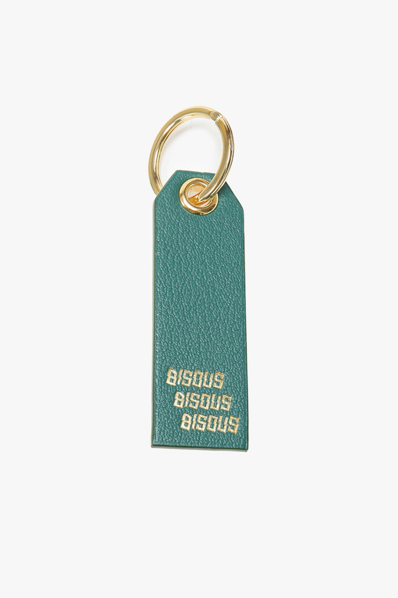Keyring bisous x3 Forest green