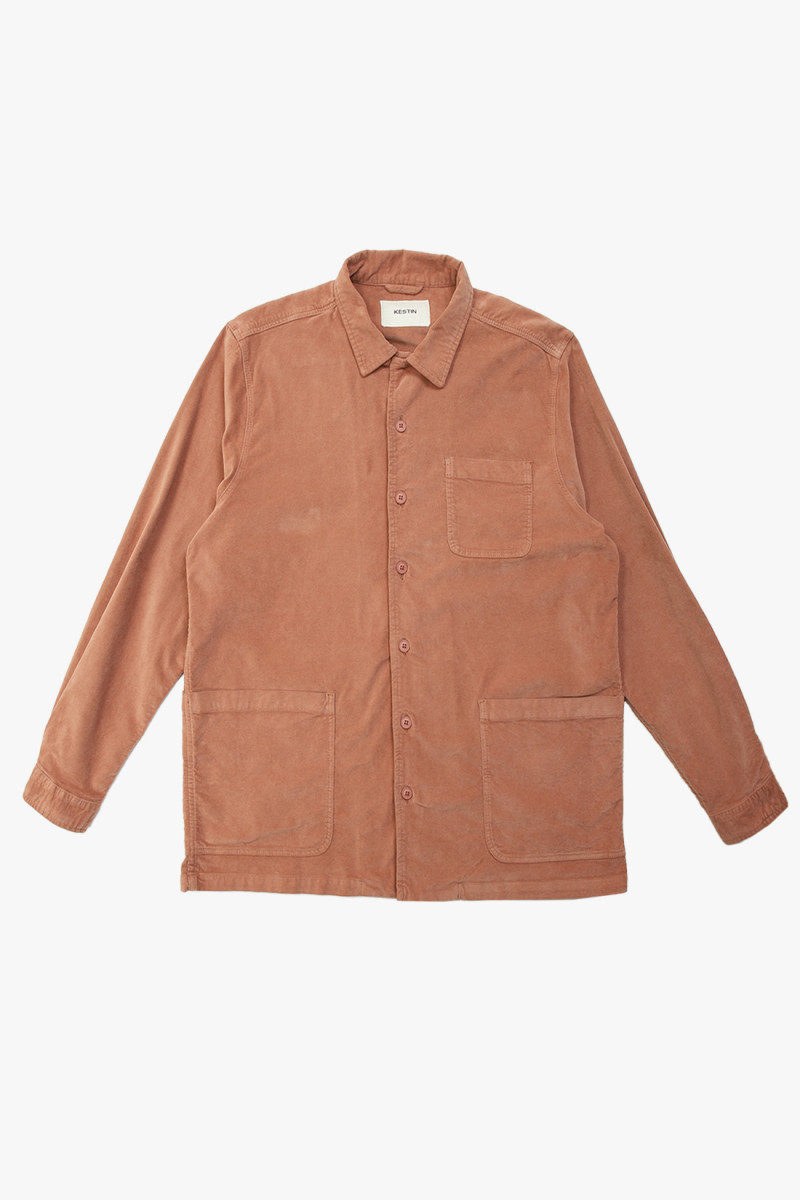 Kestin Ormiston shirt jacket Clay - GRADUATE STORE