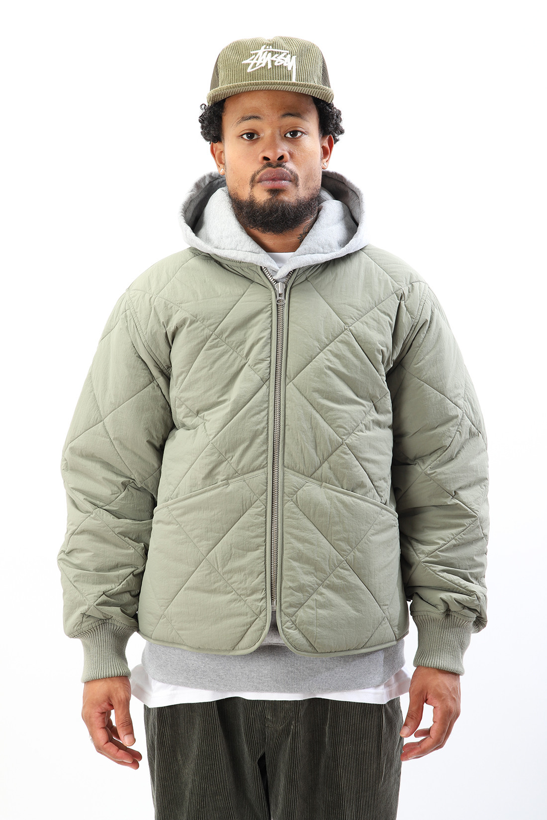 22aw stussy dice quilted jacketメンズライクストリートvest