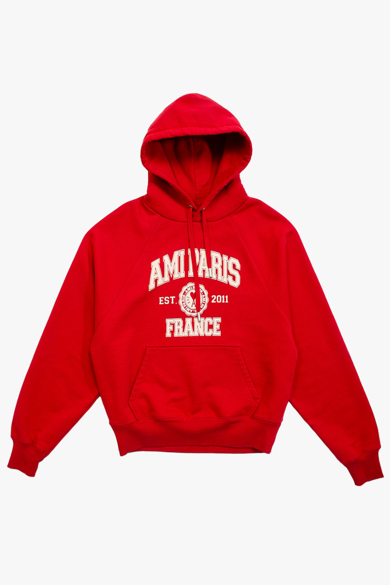 Ami Ami paris hoodie france Rouge - GRADUATE STORE
