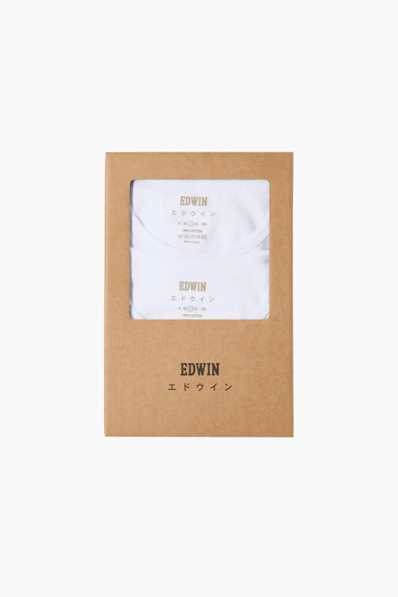 Edwin Double pack ss tee White - GRADUATE STORE
