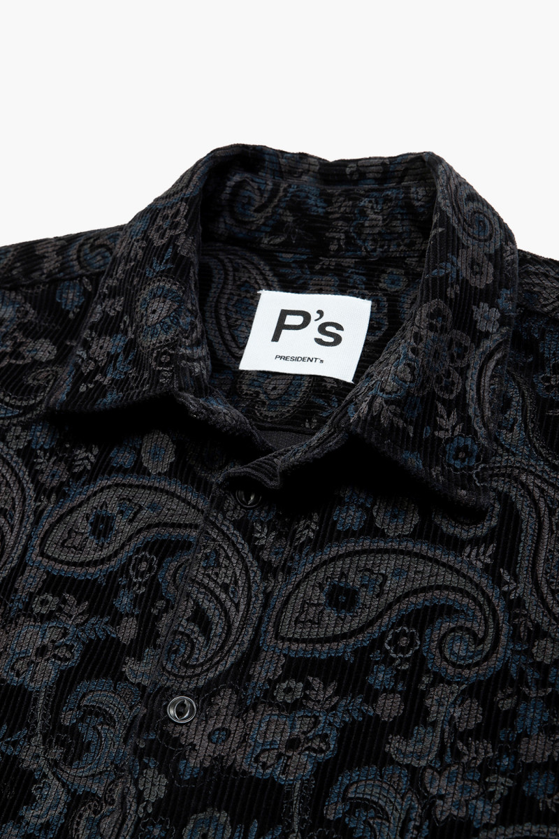 President's Leisure shirt p's vel. 500 Print paisley black - ...