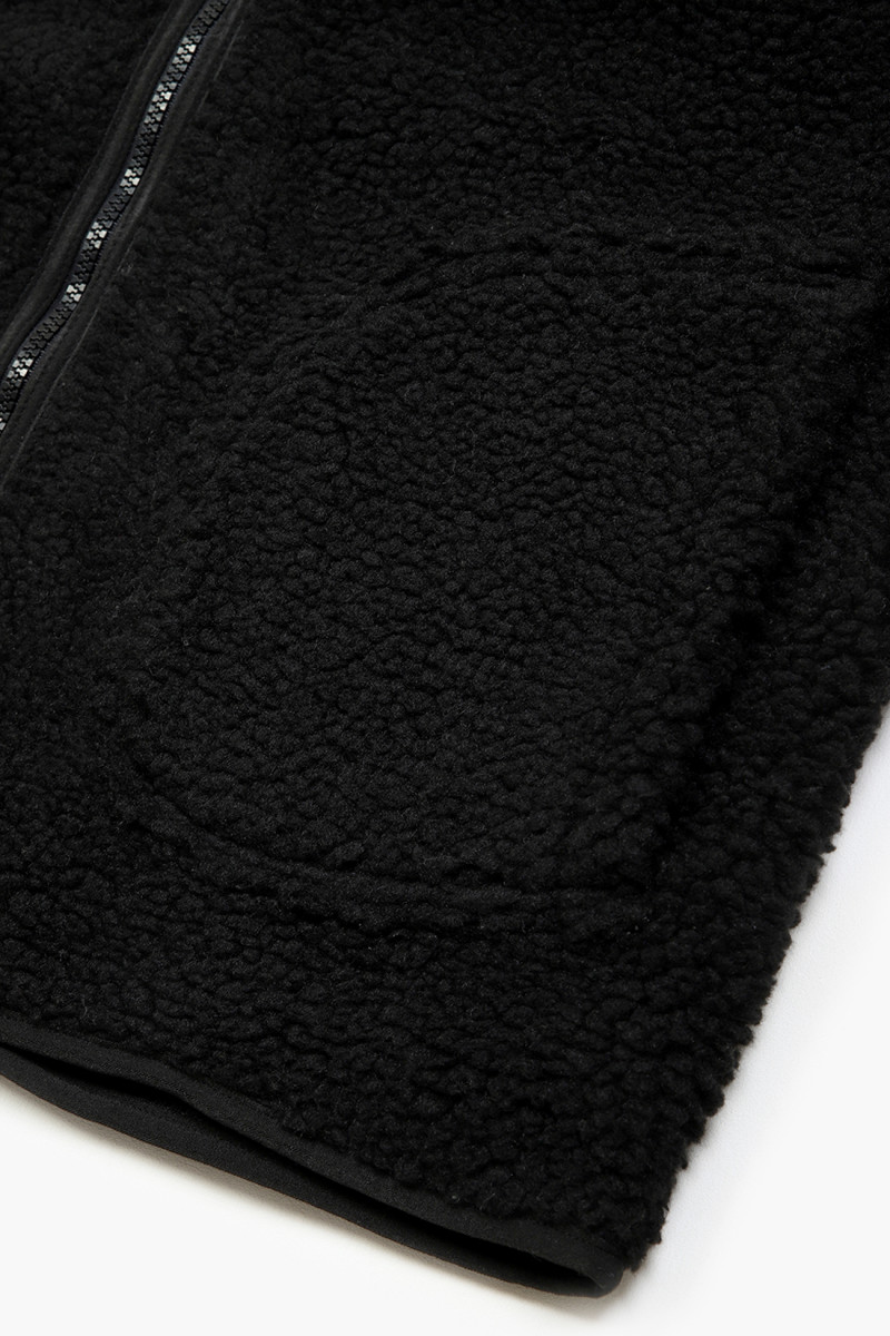 Fleece layer vest Black