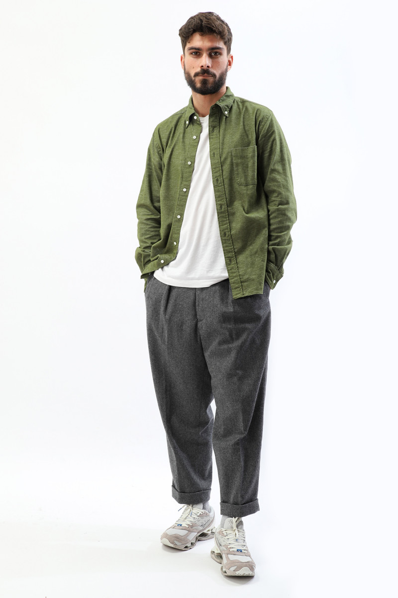 B.d. flannel solid Olive