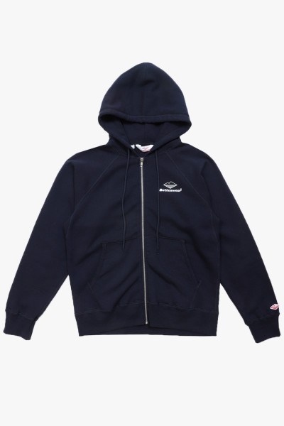 Battenwear Team reach up zip hoodie Midnight navy - GRADUATE STORE