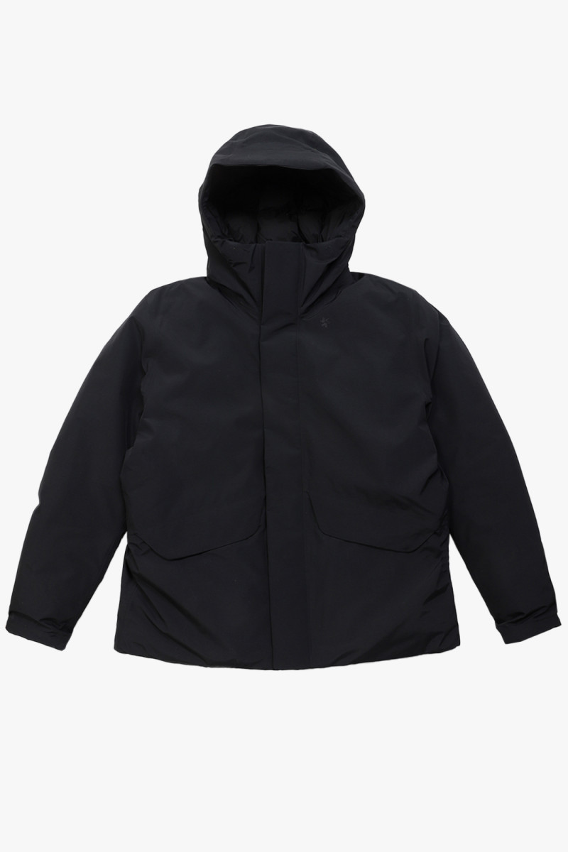 Goldwin Gore-tex hooded down jacket Black - GRADUATE STORE