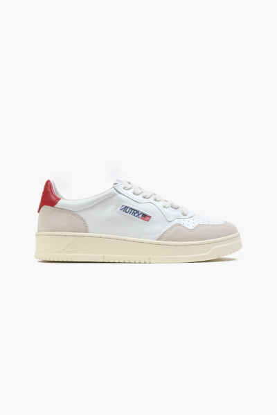 Autry ls43 Leat/suede wht/red