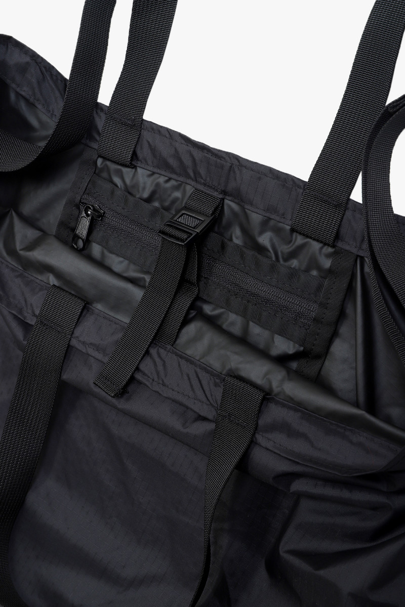 Battenwear Packable totebag ripstop nylon Black - GRADUATE STORE