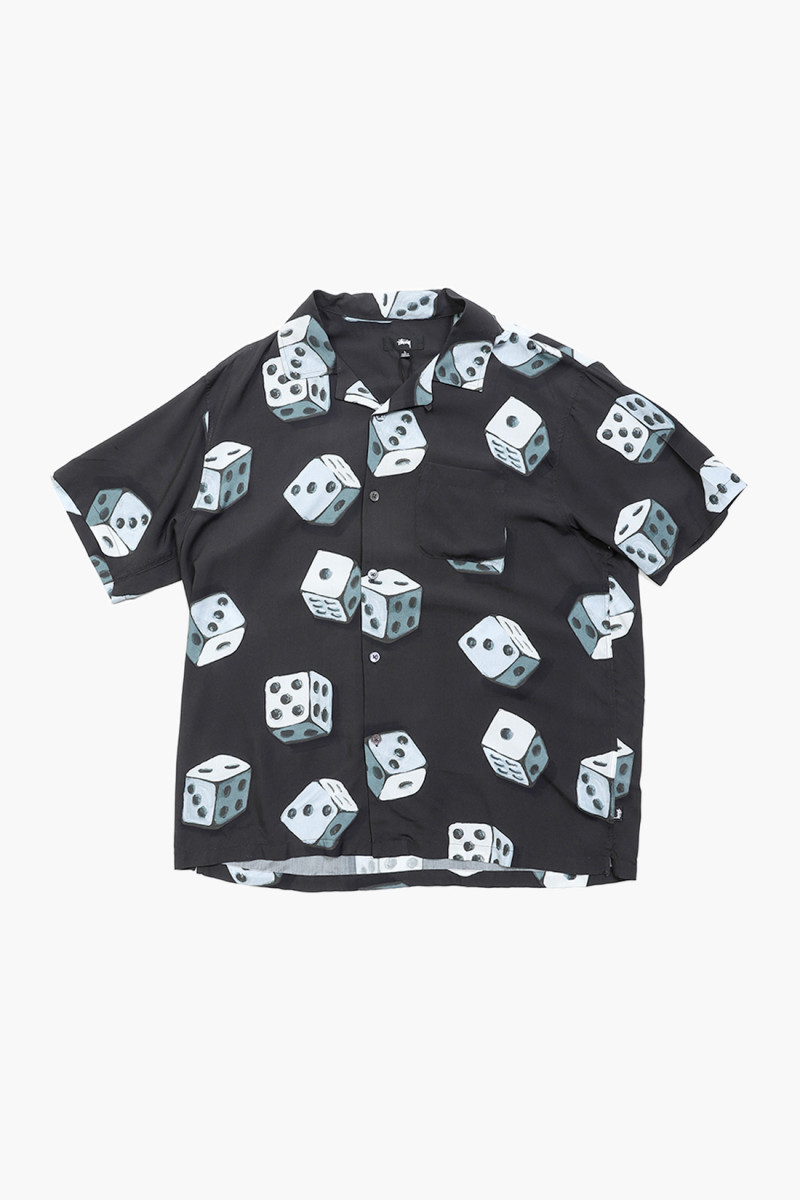 Dice pattern shirt Black