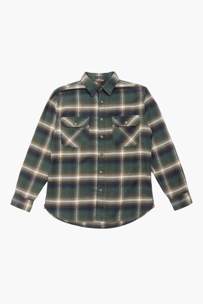 Pendleton Burnside flannel shirt Green/navy plaid - GRADUATE STORE