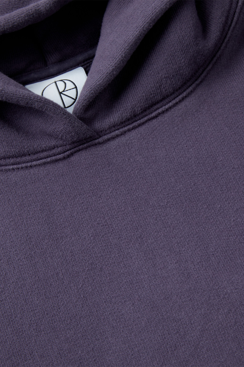 Patch hoodie dark violet