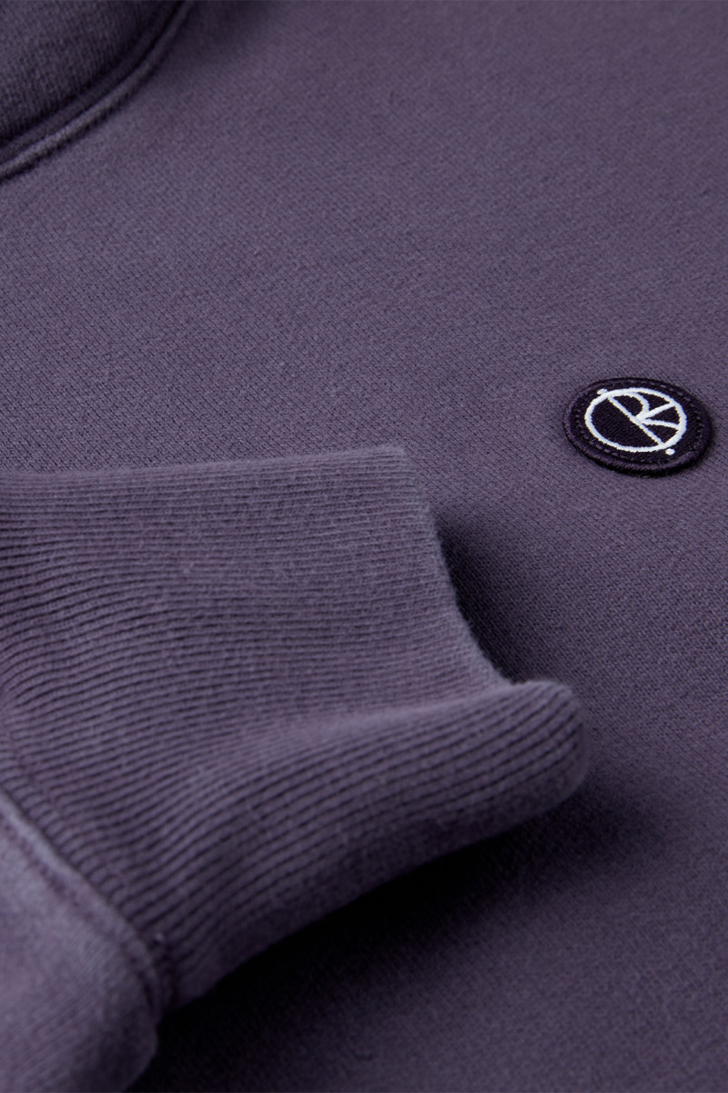 Patch hoodie dark violet
