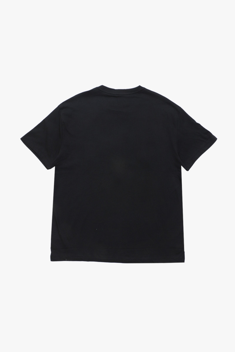 Classic fit polo college tee Black