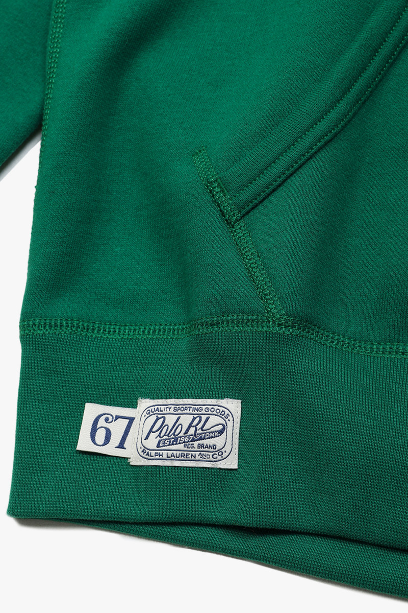 Polo college fleece hoodie Green