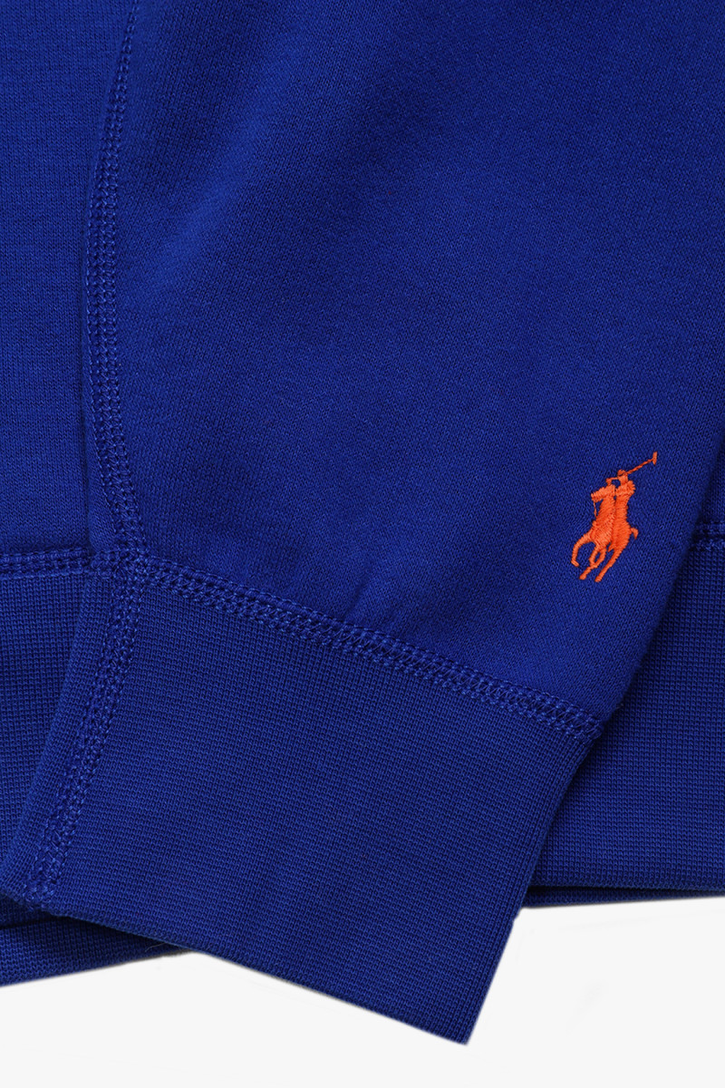 Polo college fleece hoodie Blue