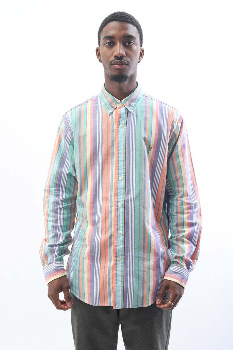 Custom fit stripe oxford shirt Multi