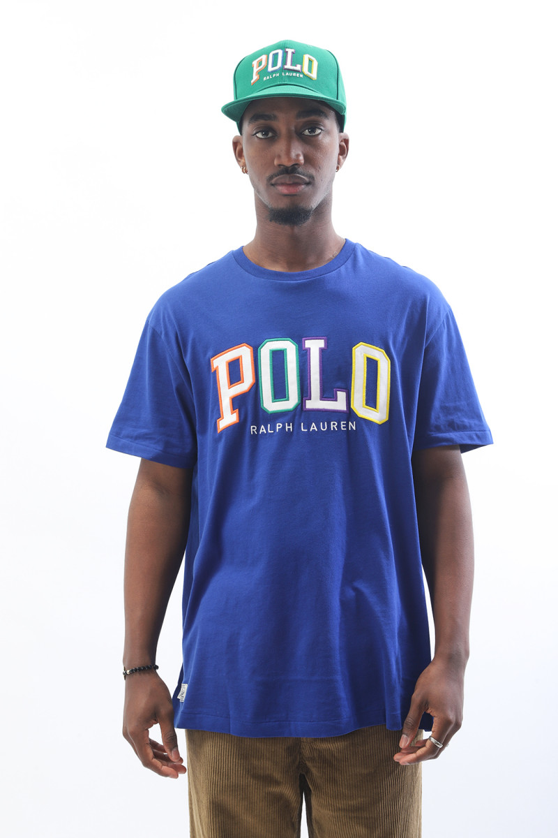 Classic fit polo college tee Blue