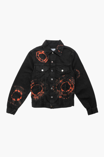 Aries Tie dye trucker jacket Black - GRADUATE STORE