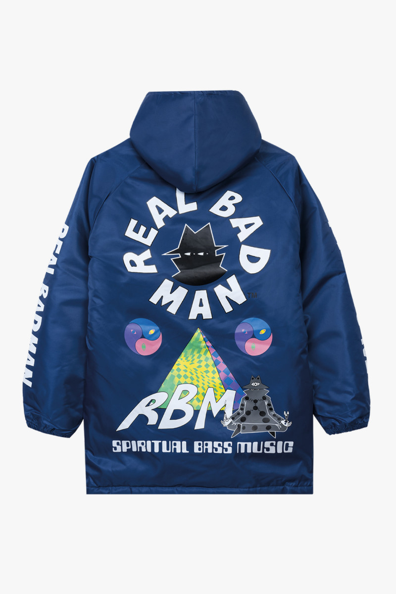 Real bad man Spiritual bass stadium jacket Navy - GRADUATE STORE