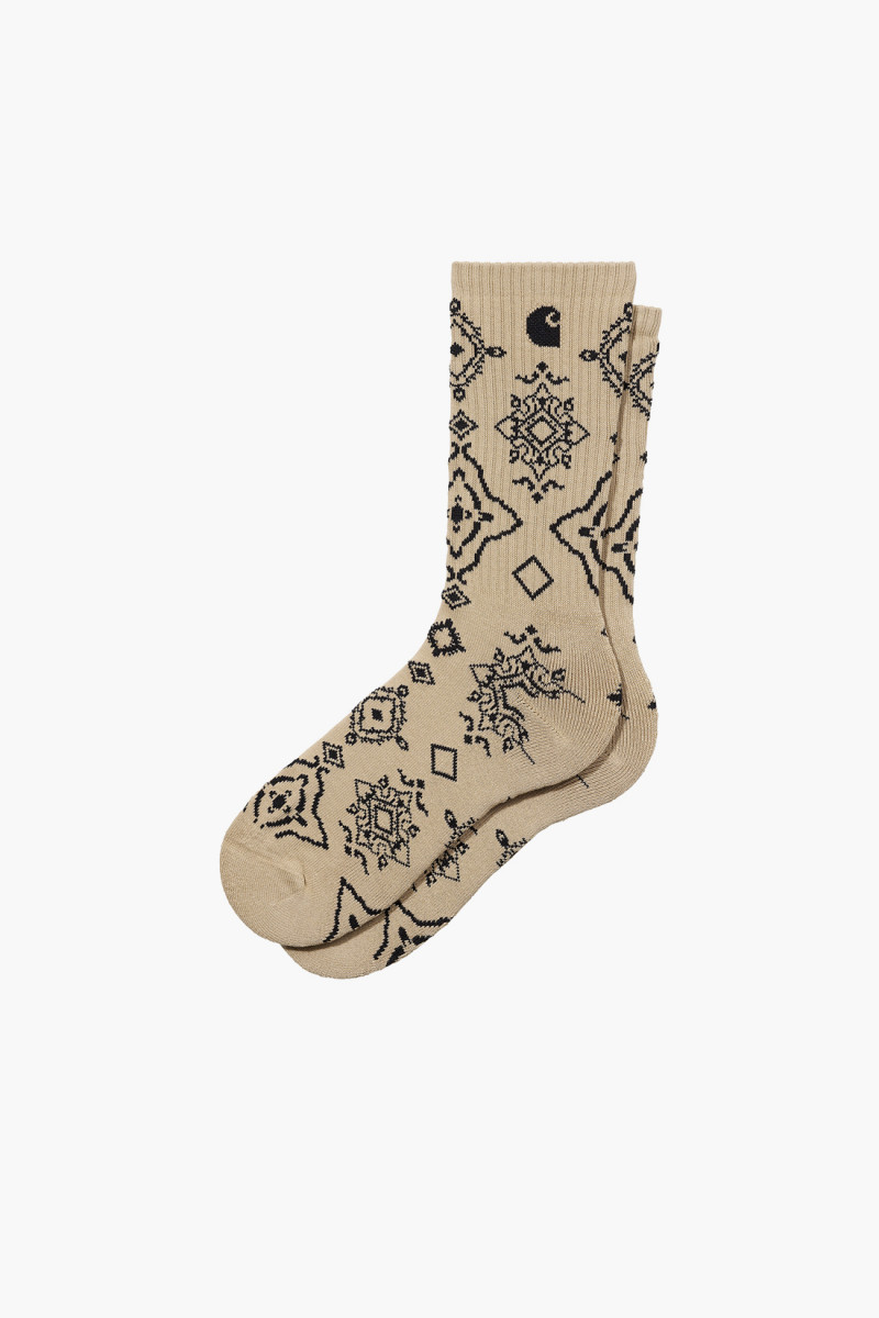 Carhartt wip Verse jacquard socks Dusty h brown - GRADUATE STORE