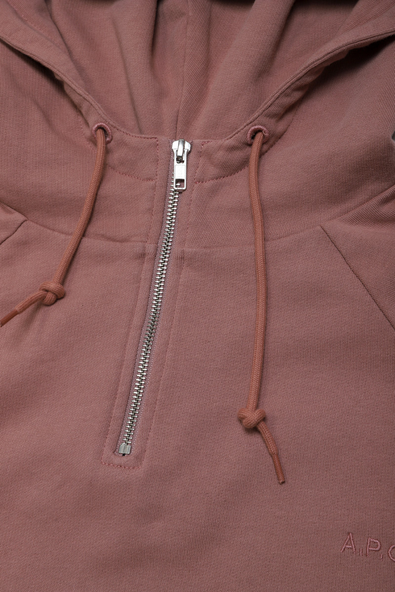 A.p.c. Hoodie ethan Rose poudre - GRADUATE STORE