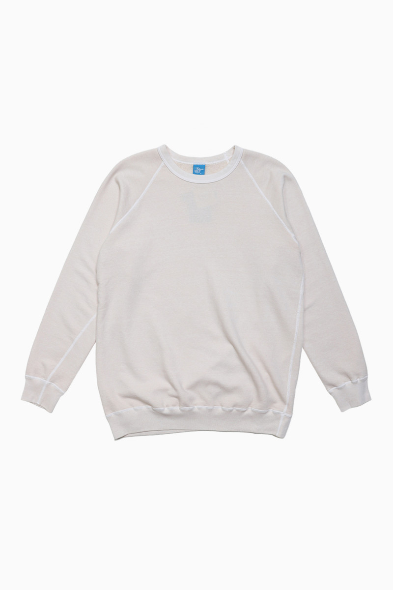 Raglan crew sweat P-natural