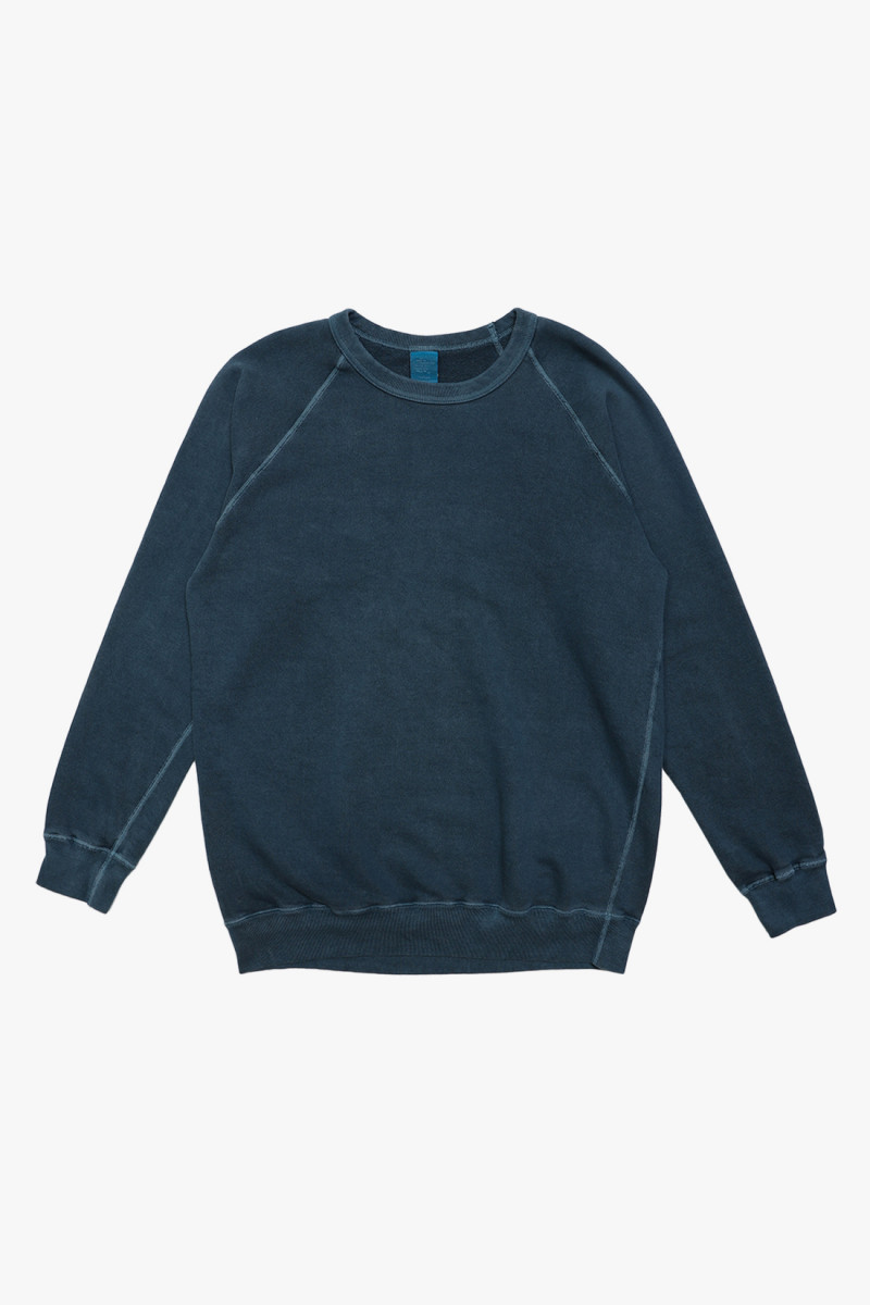 Raglan crew sweat P-slate