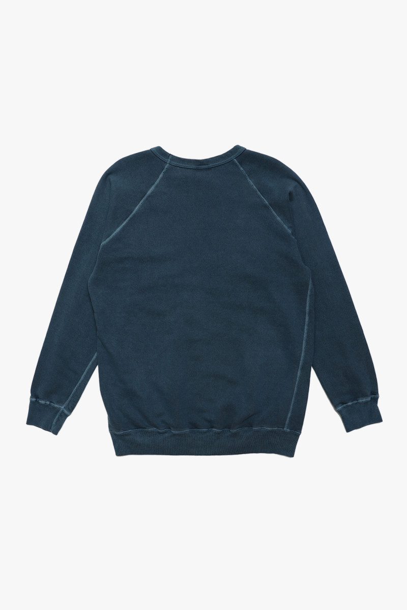 Raglan crew sweat P-slate