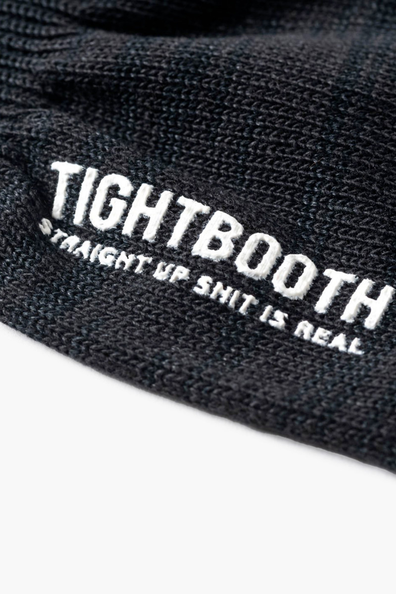 Tightbooth Logo fingerless gunte black  - GRADUATE STORE