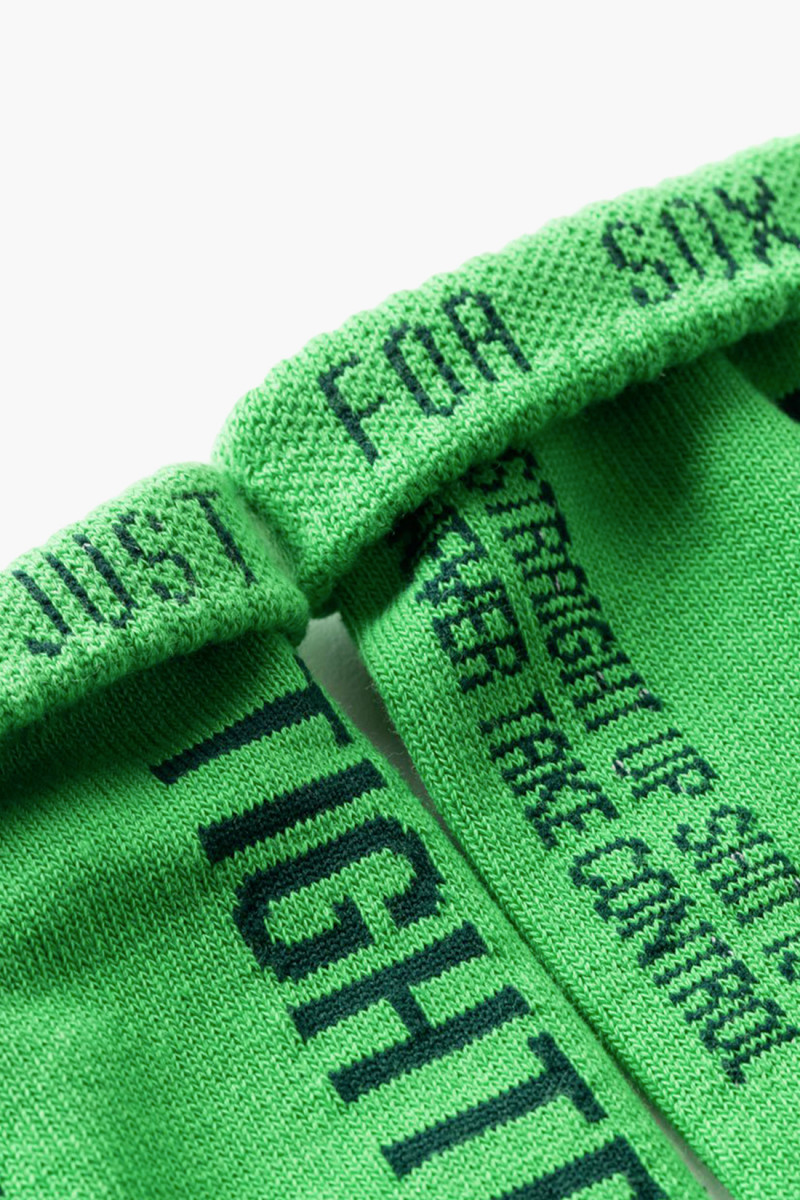 Label logo socks green