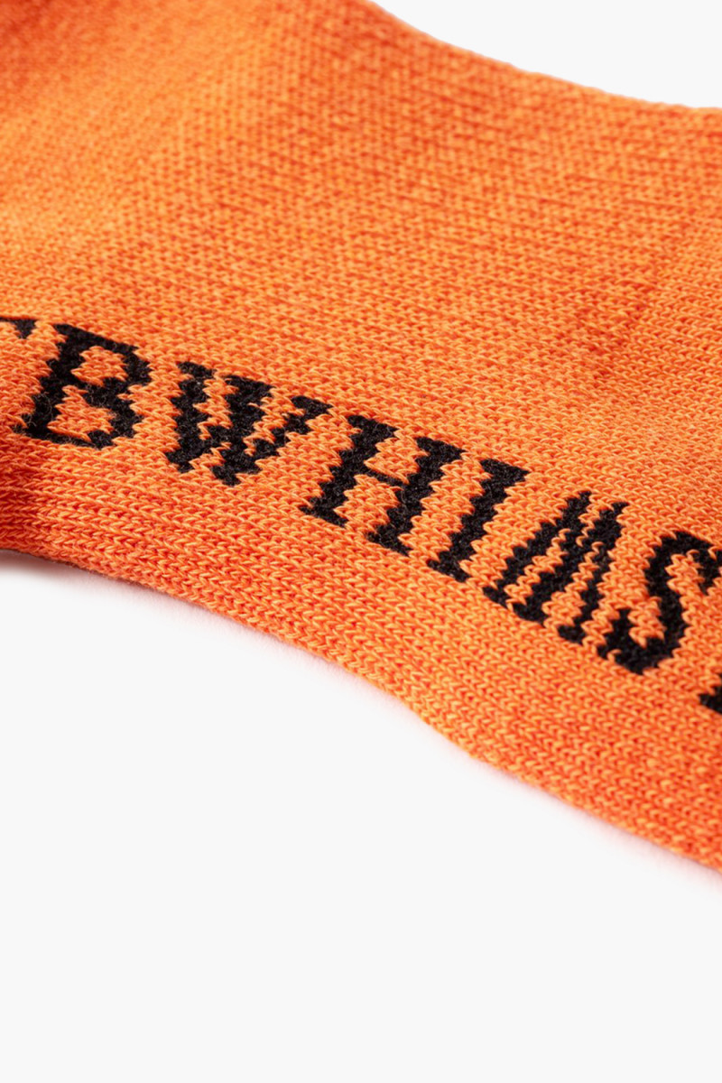 Label logo high socks orange