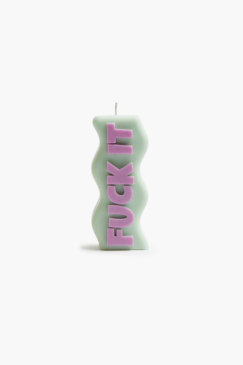 Fuck it candle Mint lilac