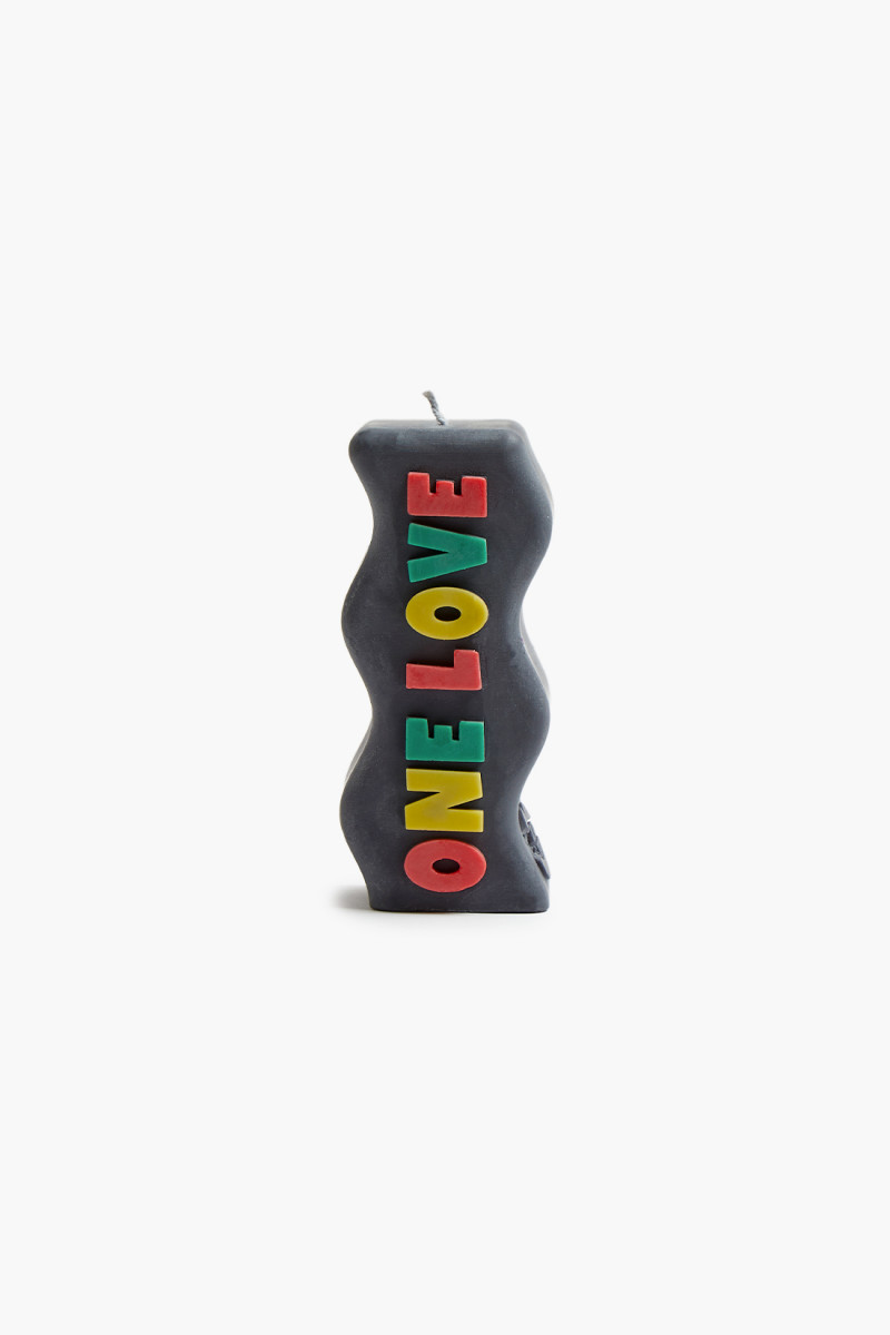 One love candle Black