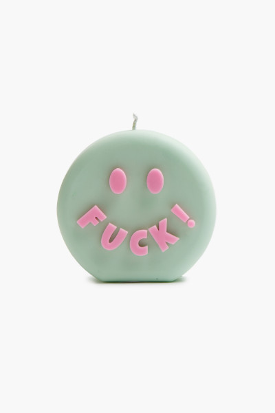 Fuck face candle Mint pink